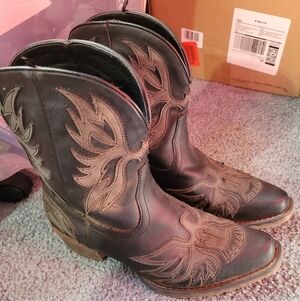 Roper Women's Black Leather Boots